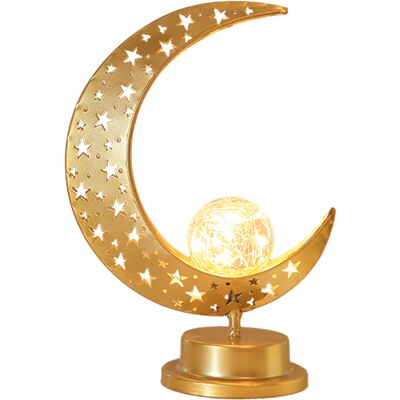 OEM Veilleuse Eid Ramadan, Lampe Lune En Fer, Guirlande Led Croissant (style Musulman) - Publicité OEM Veilleuse Eid Ramadan, Lampe Lune En Fer, Guirlande Led Croissant (style Musulman) - Publicité