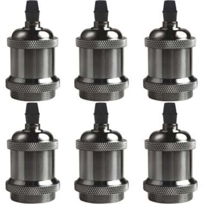 OEM E27 Vintage Edison -douille De Support De Lampe, 6 × -douille De Plafond Base De Lampe Base De Lampe Rétro Suspendu Support De Lampe Suspension Adaptateur De Lampe Accessoires De Lampe, Noir-dou - Publicité OEM E27 Vintage Edison -douille De Support De Lampe, 6 × -douille De Plafond Base De Lampe Base De Lampe Rétro Suspendu Support De Lampe Suspension Adaptateur De Lampe Accessoires De Lampe, Noir-dou - Publicité