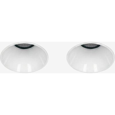 Pack De 2 Downlights Led Encastrables Sans Cadre Trimless Ronds Ø5,3 Cm Pour Extérieur En Aluminium Luisiana Sklum Blanc - Publicité Pack De 2 Downlights Led Encastrables Sans Cadre Trimless Ronds Ø5,3 Cm Pour Extérieur En Aluminium Luisiana Sklum Blanc - Publicité