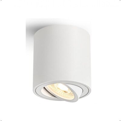 OEM 80x85mm Aluminium Rond Spots De Plafond Dimmable Blanc, Led Spot En Saillie Orientable, 5w Blanc Chaud 3000k Plafonnier Spot Douille Gu10 - Publicité OEM 80x85mm Aluminium Rond Spots De Plafond Dimmable Blanc, Led Spot En Saillie Orientable, 5w Blanc Chaud 3000k Plafonnier Spot Douille Gu10 - Publicité