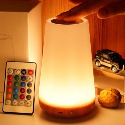 SANS MARQUE Veilleuse, Lampe Tactile À Intensité Variable Pour Chambre À Coucher, Lampe De Chevet De Table Portable, 5 Luminosité Et 13 Couls Rvb, Veilleuses Pour Chambre À Coucher/crèche De Bébé/salle - Publicité SANS MARQUE Veilleuse, Lampe Tactile À Intensité Variable Pour Chambre À Coucher, Lampe De Chevet De Table Portable, 5 Luminosité Et 13 Couls Rvb, Veilleuses Pour Chambre À Coucher/crèche De Bébé/salle - Publicité