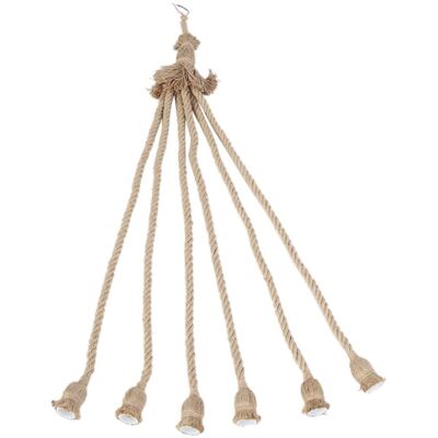 MOXIE Culot E27, Câble En Chanvre De 1 M, Fil Électrique, Suspension Décorative À Monter Soi-même, Avec Douille À 6 Branches. Publicité MOXIE Culot E27, Câble En Chanvre De 1 M, Fil Électrique, Suspension Décorative À Monter Soi-même, Avec Douille À 6 Branches. Publicité