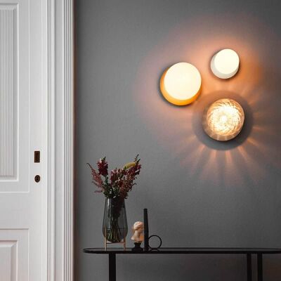 SANS MARQUE Plafonniers Led Nordiques Boule De Verre Moderne Éclairage Intérieur Allée Couloir Lumières Créatif Hall D'Entrée Entrée Plafonnier (golden Milk White Ball) - Publicité SANS MARQUE Plafonniers Led Nordiques Boule De Verre Moderne Éclairage Intérieur Allée Couloir Lumières Créatif Hall D'Entrée Entrée Plafonnier (golden Milk White Ball) - Publicité