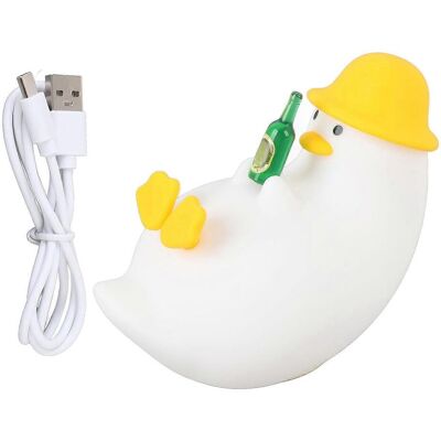 FLAMMKRAFT Lampe Canard Amusant Multifonctionnelle En Silicone Souple Mignonne Veilleuse Led Canard Pour Chambre - Publicité FLAMMKRAFT Lampe Canard Amusant Multifonctionnelle En Silicone Souple Mignonne Veilleuse Led Canard Pour Chambre - Publicité