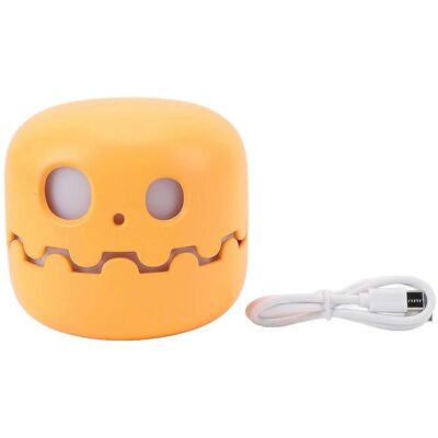 FLAMMKRAFT Veilleuse Citrouille Sans Fil, Lampe De Chevet Led Rechargeable Et Mignonne Avec Minuterie De 30 Minutes Et Variation D'Intensité Progressive. Publicité FLAMMKRAFT Veilleuse Citrouille Sans Fil, Lampe De Chevet Led Rechargeable Et Mignonne Avec Minuterie De 30 Minutes Et Variation D'Intensité Progressive. Publicité