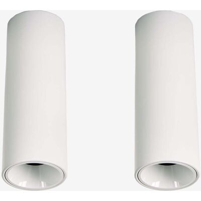 Pack De 2 Appliques De Plafond Led De Surface Ronds Ø5,7 Cm Pour Extérieur En Aluminium Luisiana Sklum Blanc - Publicité Pack De 2 Appliques De Plafond Led De Surface Ronds Ø5,7 Cm Pour Extérieur En Aluminium Luisiana Sklum Blanc - Publicité