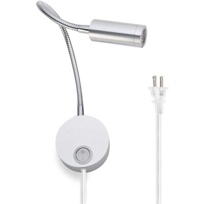 SANS MARQUE Lysed Lampe De Lecture Pour Lire Au Lit, Veilleuse De Lit, Lampe De Lecture Murale, Lampe Murale Led Flexible, Lampe De Lecture Avec Interrupt Et Cordon De Branchement (3 W, Blanc Chaud) - Publicité SANS MARQUE Lysed Lampe De Lecture Pour Lire Au Lit, Veilleuse De Lit, Lampe De Lecture Murale, Lampe Murale Led Flexible, Lampe De Lecture Avec Interrupt Et Cordon De Branchement (3 W, Blanc Chaud) - Publicité