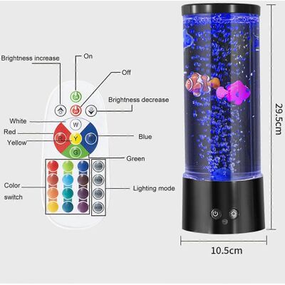 FLAMMKRAFT Lampe Méduse Led Haute Luminosité Usb Veilleuse Créative Pour Chambre D'Enfant Poisson Bulle Table La - Publicité FLAMMKRAFT Lampe Méduse Led Haute Luminosité Usb Veilleuse Créative Pour Chambre D'Enfant Poisson Bulle Table La - Publicité
