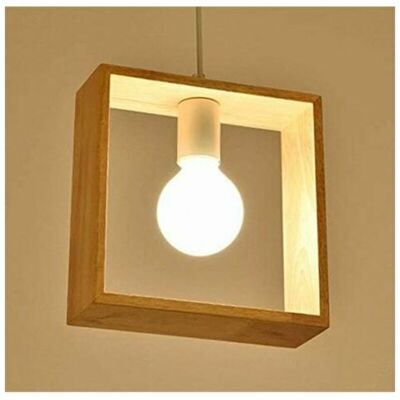 SANS MARQUE Suspensions Luminaires Créatif Industrielle Bois Plafonnier Moderne Luminaire Lumiere E27 Contemporain Suspensions Plafonniers Luminaire (forme Carree) - Publicité SANS MARQUE Suspensions Luminaires Créatif Industrielle Bois Plafonnier Moderne Luminaire Lumiere E27 Contemporain Suspensions Plafonniers Luminaire (forme Carree) - Publicité