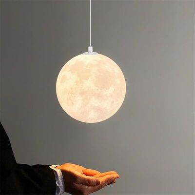 SANS MARQUE Lustre Led Lune Suspension Nordique Luminaire Moderne Pour Restaurant Chambre Salon Cuisine Luminaire Décoratif Lampe De Chevet Boutique Maison Étude Lustre Montage Au Plafond Lampe (15cm) - Publicité SANS MARQUE Lustre Led Lune Suspension Nordique Luminaire Moderne Pour Restaurant Chambre Salon Cuisine Luminaire Décoratif Lampe De Chevet Boutique Maison Étude Lustre Montage Au Plafond Lampe (15cm) - Publicité