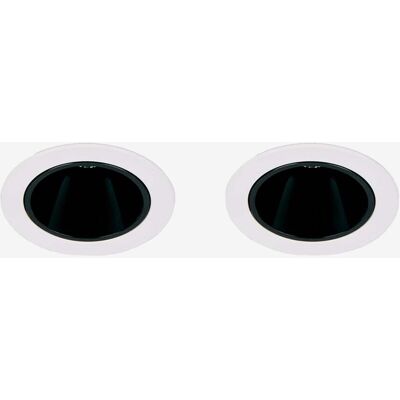 Pack De 2 Downlights Led Encastrables Avec Cadres Ronds Ø7 Cm Pour Extérieur En Aluminium Luisiana Sklum Blanc - Noir - Publicité Pack De 2 Downlights Led Encastrables Avec Cadres Ronds Ø7 Cm Pour Extérieur En Aluminium Luisiana Sklum Blanc - Noir - Publicité