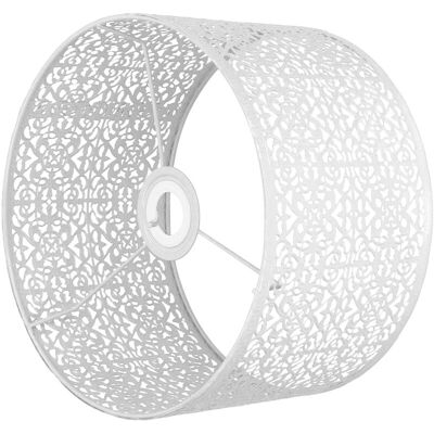 MOXIE Sjlerst – Abat-jour Moderne En Fer Creux 25cm – Hauteur 16cm – Compatible E14 E27 – Décoration Intérieure Avec Motifs Sculptés Au Laser - Publicité MOXIE Sjlerst – Abat-jour Moderne En Fer Creux 25cm – Hauteur 16cm – Compatible E14 E27 – Décoration Intérieure Avec Motifs Sculptés Au Laser - Publicité