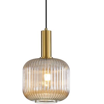 OEM Suspension Luminaire En Verre,finition En Laiton Doré, Vintage Lustre Suspendu Intérieur, Lampe Suspendue Pour Salle À Manger Cuisine Salon Chambre & Cuisine (ambré, 20cm) - Publicité OEM Suspension Luminaire En Verre,finition En Laiton Doré, Vintage Lustre Suspendu Intérieur, Lampe Suspendue Pour Salle À Manger Cuisine Salon Chambre & Cuisine (ambré, 20cm) - Publicité