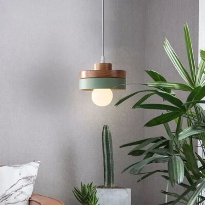 Scotch Suspension Moderne Rond Lustre Abat-jour En Bois Et Métal Vert, E27 Luminaire Éclairage De Plafond Pour Salon Salle - Publicité Scotch Suspension Moderne Rond Lustre Abat-jour En Bois Et Métal Vert, E27 Luminaire Éclairage De Plafond Pour Salon Salle - Publicité