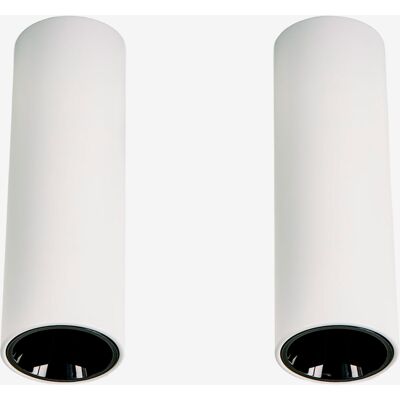 Pack De 2 Appliques De Plafond Led De Surface Ronds Ø5,7 Cm Pour Extérieur En Aluminium Luisiana Sklum Blanc - Noir - Publicité Pack De 2 Appliques De Plafond Led De Surface Ronds Ø5,7 Cm Pour Extérieur En Aluminium Luisiana Sklum Blanc - Noir - Publicité