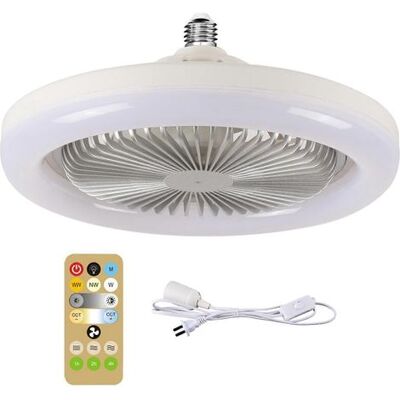 FLAMMKRAFT Ventilateur De Plafond 2 En 1 Avec Éclairage Led E27 30 W, Variateur, Minuterie Et Télécommande (prise Us), Couleur Argent. Publicité FLAMMKRAFT Ventilateur De Plafond 2 En 1 Avec Éclairage Led E27 30 W, Variateur, Minuterie Et Télécommande (prise Us), Couleur Argent. Publicité