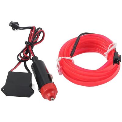 FLAMMKRAFT Bande Lumineuse Décorative Pour Voiture, Éclairage Intérieur Auto Led El Lampe Froide 4 Mètres Rose, Pièces De Modification. Publicité FLAMMKRAFT Bande Lumineuse Décorative Pour Voiture, Éclairage Intérieur Auto Led El Lampe Froide 4 Mètres Rose, Pièces De Modification. Publicité