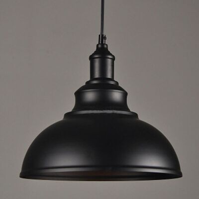 OEM Suspension Luminaire Rétro Vintage Douille E27 Lustre D'Intérieur Abat-jour En Métal Pour Bar, Grange, Café, Loft, Noir - Publicité OEM Suspension Luminaire Rétro Vintage Douille E27 Lustre D'Intérieur Abat-jour En Métal Pour Bar, Grange, Café, Loft, Noir - Publicité