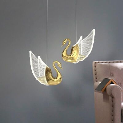 SANS MARQUE Cygne Lustre De Chevet Ins Lumière Luxe Simple Nouveau Restaurant Lampe Porche Allée Couloir Canapé Côté Lampes Décoratives - Publicité SANS MARQUE Cygne Lustre De Chevet Ins Lumière Luxe Simple Nouveau Restaurant Lampe Porche Allée Couloir Canapé Côté Lampes Décoratives - Publicité