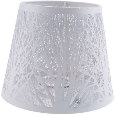 SANS MARQUE Abat-jour Métal Tonneau Motif Lustre De Table Applique Murale Blanc - Publicité SANS MARQUE Abat-jour Métal Tonneau Motif Lustre De Table Applique Murale Blanc - Publicité