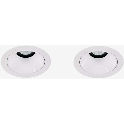 Pack De 2 Downlights Led Encastrables Avec Cadres Ronds Ø7 Cm Pour Extérieur En Aluminium Luisiana Sklum Blanc - Publicité Pack De 2 Downlights Led Encastrables Avec Cadres Ronds Ø7 Cm Pour Extérieur En Aluminium Luisiana Sklum Blanc - Publicité