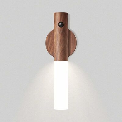 SANS MARQUE Applique Murale Intérieur Avec Détecteur, Lampe Multi-fonctionne Bois, Lampe De Chevet Design Démontable Avec Support Magnétique, Veilleuse De Nuit Led Rechargeable Portable (walnut) - Publicité SANS MARQUE Applique Murale Intérieur Avec Détecteur, Lampe Multi-fonctionne Bois, Lampe De Chevet Design Démontable Avec Support Magnétique, Veilleuse De Nuit Led Rechargeable Portable (walnut) - Publicité