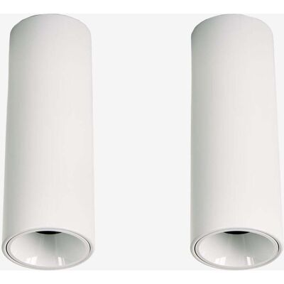 Pack De 2 Appliques De Plafond Led De Surface Ronds Ø4 Cm En Aluminium Luisiana Sklum Blanc - Publicité Pack De 2 Appliques De Plafond Led De Surface Ronds Ø4 Cm En Aluminium Luisiana Sklum Blanc - Publicité