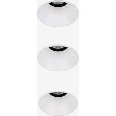 Pack De 3 Downlights Led Encastrables Sans Cadre Trimless Ronds Ø6,8 Cm En Aluminium Luisiana Sklum Blanc - Publicité Pack De 3 Downlights Led Encastrables Sans Cadre Trimless Ronds Ø6,8 Cm En Aluminium Luisiana Sklum Blanc - Publicité