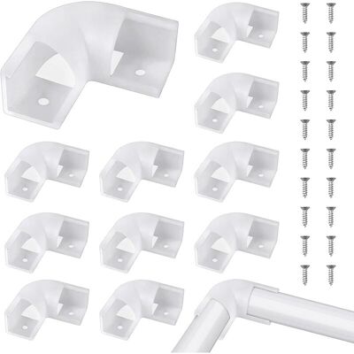 MOXIE Connecteurs De Bandes Led, 12 Pcs Connecteurs De Bandes Lumineuses Pour Les Bandes En Aluminium En Forme De V, Adaptateur De Bande Lumineuse Est Livré Avec 24 Vis Pour Une Installation Facile - Publicité MOXIE Connecteurs De Bandes Led, 12 Pcs Connecteurs De Bandes Lumineuses Pour Les Bandes En Aluminium En Forme De V, Adaptateur De Bande Lumineuse Est Livré Avec 24 Vis Pour Une Installation Facile - Publicité