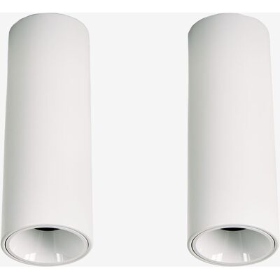 Pack De 2 Appliques De Plafond Led De Surface Ronds Ø5,7 Cm En Aluminium Luisiana Sklum Blanc - Publicité Pack De 2 Appliques De Plafond Led De Surface Ronds Ø5,7 Cm En Aluminium Luisiana Sklum Blanc - Publicité