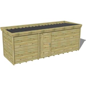 Abri Français - Abri De Jardin Bois Traité 27mm, 6,9x2,1m, 15m2, Plancher - Publicité Abri Français - Abri De Jardin Bois Traité 27mm, 6,9x2,1m, 15m2, Plancher - Publicité