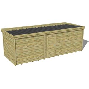 Abri Français - Abri De Jardin Bois Traité 27mm, 7,4x2,6m, 20m2, Plancher - Publicité Abri Français - Abri De Jardin Bois Traité 27mm, 7,4x2,6m, 20m2, Plancher - Publicité