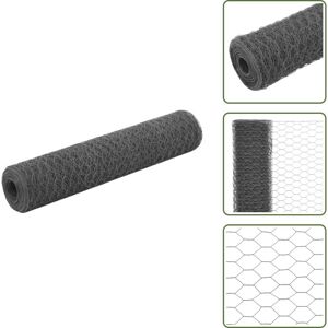 VIDAXL Grillage Acier Avec Revêtement En Pvc 25x0,75 M Gris - Clôture - Grillage - Clôture Rigide - Protection Jardin - Abri Animal - Publicité VIDAXL Grillage Acier Avec Revêtement En Pvc 25x0,75 M Gris - Clôture - Grillage - Clôture Rigide - Protection Jardin - Abri Animal - Publicité