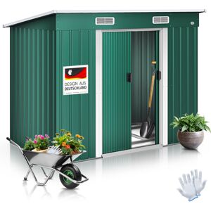Kesser® Abri De Jardin L Métal 3.4 M³ Avec Fondations 195x118x182 Cm 2x Porte Coulissante & Fondations Abri De Jardin Armoire De Jardin Toit À Une Pente Vert - Publicité Kesser® Abri De Jardin L Métal 3.4 M³ Avec Fondations 195x118x182 Cm 2x Porte Coulissante & Fondations Abri De Jardin Armoire De Jardin Toit À Une Pente Vert - Publicité