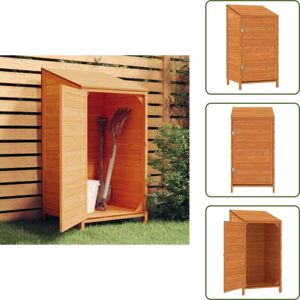VIDAXL Remise De Jardin Marron 55x52x112 Cm Bois De Sapin Solide - Abris De Jardin - Abri De Jardin Bois - Remise De Jardin - Cabane De Jardin - Rangement Exterieur - Publicité VIDAXL Remise De Jardin Marron 55x52x112 Cm Bois De Sapin Solide - Abris De Jardin - Abri De Jardin Bois - Remise De Jardin - Cabane De Jardin - Rangement Exterieur - Publicité