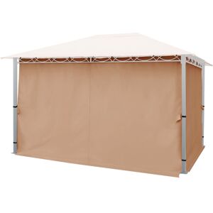 Rideaux (set De 4 Toiles) Pour Tonnelle De Jardin Toolport Paradise Premium, 3x4 M, Cappuccino - Publicité Rideaux (set De 4 Toiles) Pour Tonnelle De Jardin Toolport Paradise Premium, 3x4 M, Cappuccino - Publicité