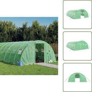 Vidaxl - Serre Avec Cadre En Acier Vert 32 M² 8x4x2 M - Serre De Jardin - Abri Jardin - Tunnel De Jardin - Serrez Verdure - Protection Plante - Publicité Vidaxl - Serre Avec Cadre En Acier Vert 32 M² 8x4x2 M - Serre De Jardin - Abri Jardin - Tunnel De Jardin - Serrez Verdure - Protection Plante - Publicité