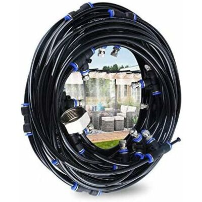 NO BRAND Pair - Brumisateur Exterieur,système De Brumisation,10m Brumisateur Terrasse Avec 9 Buse Brumisateur +1 Buses De Rechange+1adaptateur (en Laiton, 3/4"),brumisateur Pour Patio Jardin Serre Trampoline" - Publicité NO BRAND Pair - Brumisateur Exterieur,système De Brumisation,10m Brumisateur Terrasse Avec 9 Buse Brumisateur +1 Buses De Rechange+1adaptateur (en Laiton, 3/4"),brumisateur Pour Patio Jardin Serre Trampoline" - Publicité