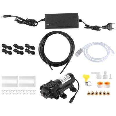 MOXIE Sjlerst Système De Refroidissement Par Brumisation Électrique Basse Pression À 6 Buses 6 M Pour Serre De Jardin Extérieure Prise Ue 110-240 V - Publicité MOXIE Sjlerst Système De Refroidissement Par Brumisation Électrique Basse Pression À 6 Buses 6 M Pour Serre De Jardin Extérieure Prise Ue 110-240 V - Publicité