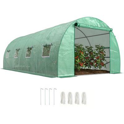 ARRIGONI Serre De Jardin Tunnel Maraichere Avec Bache Plastique Et Structure En Acier 590x300x200 Cm - Publicité ARRIGONI Serre De Jardin Tunnel Maraichere Avec Bache Plastique Et Structure En Acier 590x300x200 Cm - Publicité