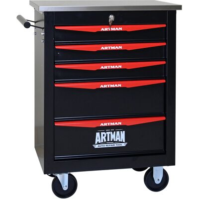 ACKERMAN 5 Schubladen Multifunktional Werkzeugwagen Mit Rädern, Metallrollwerkzeugwagen Lagerung Für Garage Workshop Warehouse Reparaturwerkstatt-mit Edelstahldach-schwarz & Rot(black&red) - Publicité ACKERMAN 5 Schubladen Multifunktional Werkzeugwagen Mit Rädern, Metallrollwerkzeugwagen Lagerung Für Garage Workshop Warehouse Reparaturwerkstatt-mit Edelstahldach-schwarz & Rot(black&red) - Publicité