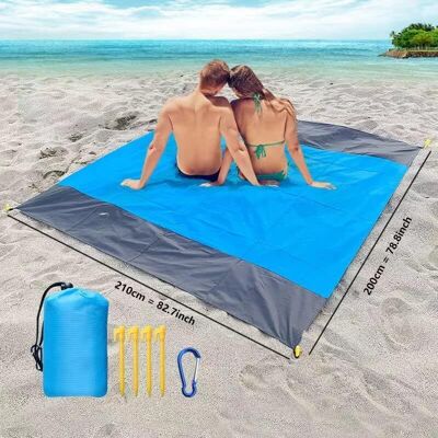 Melissa Houhence – Natte De Plage Ultra-légère 200x210cm – Imperméable, Sèche Rapidement – Tapis Extérieur Pour Camping Et Pique-nique – Inclus 4 Piquets - Publicité Melissa Houhence – Natte De Plage Ultra-légère 200x210cm – Imperméable, Sèche Rapidement – Tapis Extérieur Pour Camping Et Pique-nique – Inclus 4 Piquets - Publicité