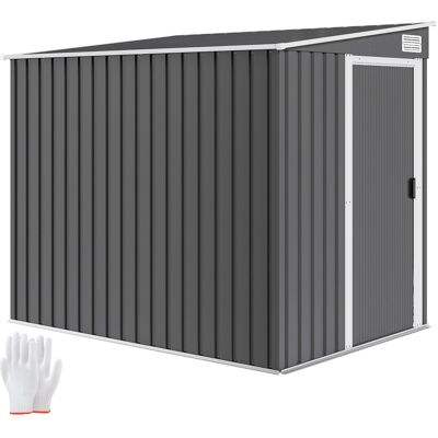 ARRIGONI Abri De Jardin En Metal 2,81m2 154x206,5x181 Cm Avec Toit En Pente Et Fondation - Publicité ARRIGONI Abri De Jardin En Metal 2,81m2 154x206,5x181 Cm Avec Toit En Pente Et Fondation - Publicité