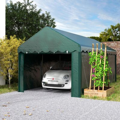 OEM Outsunny Tente Garage Carport 300x600cm - Auvent De Voiture Robuste, 2 Portes Enroulables, Toile Pe 200g, Vert - Publicité OEM Outsunny Tente Garage Carport 300x600cm - Auvent De Voiture Robuste, 2 Portes Enroulables, Toile Pe 200g, Vert - Publicité
