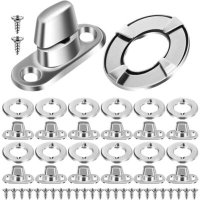ABYSSE 20 Ensembles Attaches À Verrouillage Rotatif, Ovales Twist Verrouiller, Oeillets Pour Baches Pour Boutons Tournants De Fixation En Toile - Publicité ABYSSE 20 Ensembles Attaches À Verrouillage Rotatif, Ovales Twist Verrouiller, Oeillets Pour Baches Pour Boutons Tournants De Fixation En Toile - Publicité