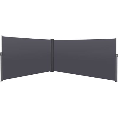 ACKERMAN Marquise Latérale Rétractable Pour Balcon, Jardin Et Terrasse, Brise-vue, Protection Contre Le Vent, Imperméable, Protection Solaire, 180 X 600 Cm, Gris - Publicité ACKERMAN Marquise Latérale Rétractable Pour Balcon, Jardin Et Terrasse, Brise-vue, Protection Contre Le Vent, Imperméable, Protection Solaire, 180 X 600 Cm, Gris - Publicité