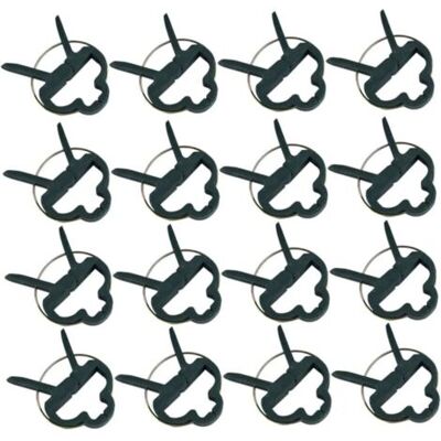 ABYSSE Lot De 80 Clips De Jardin En Plastique, Clips De Support Pour Plantes Et Fleurs, Taille L, Clips Pour Tomates, Clips Pour Tiges - Publicité ABYSSE Lot De 80 Clips De Jardin En Plastique, Clips De Support Pour Plantes Et Fleurs, Taille L, Clips Pour Tomates, Clips Pour Tiges - Publicité
