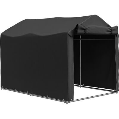 ACKERMAN Abri De Garage Étanche Avec Porte, Résistant Aux Uv, 220 X 157 X 165 Cm, Noir - Publicité ACKERMAN Abri De Garage Étanche Avec Porte, Résistant Aux Uv, 220 X 157 X 165 Cm, Noir - Publicité