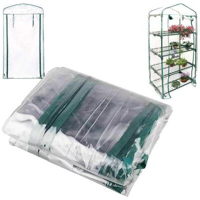 ABYSSE Bâche De Serre À 4 Niveaux, Bâche De Rechange Transparente En Pvc Avec Porte Zippée Enroulable, Bâche De Serre Imperméable Pour La Culture De Légumes, De Fleurs Et De Semis – 70 X 50 X 160 Cm (structu - Publicité ABYSSE Bâche De Serre À 4 Niveaux, Bâche De Rechange Transparente En Pvc Avec Porte Zippée Enroulable, Bâche De Serre Imperméable Pour La Culture De Légumes, De Fleurs Et De Semis – 70 X 50 X 160 Cm (structu - Publicité