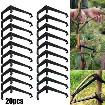 ABYSSE Épandeurs De Branches D'Arbres Épandeur De Branches D'Arbres Fruitiers Pour Soutenir De Nouvelles Branches Plastique Noir 20 Pièces - Publicité ABYSSE Épandeurs De Branches D'Arbres Épandeur De Branches D'Arbres Fruitiers Pour Soutenir De Nouvelles Branches Plastique Noir 20 Pièces - Publicité